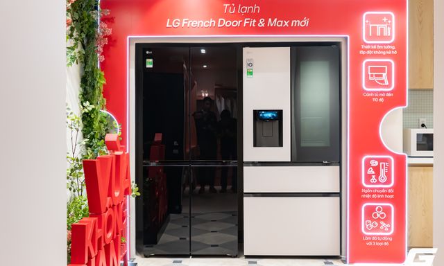 Cận cảnh tủ lạnh LG French Door Fit & Max tại Việt Nam: Tối ưu không gian bếp, dung tích 550 lít, giá 59,99 triệu đồng