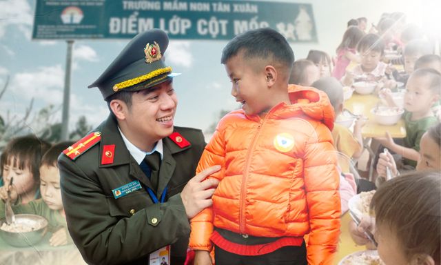 Thượng úy công an xây trường, 