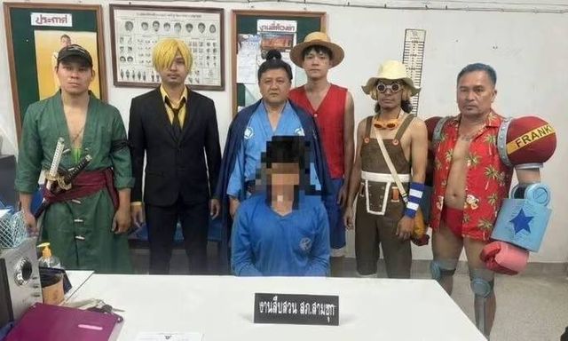 Khi cảnh sát là fan One Piece: Tội phạm khóc thét vì bị băng Mũ Rơm và dàn công chúa Disney vây bắt
