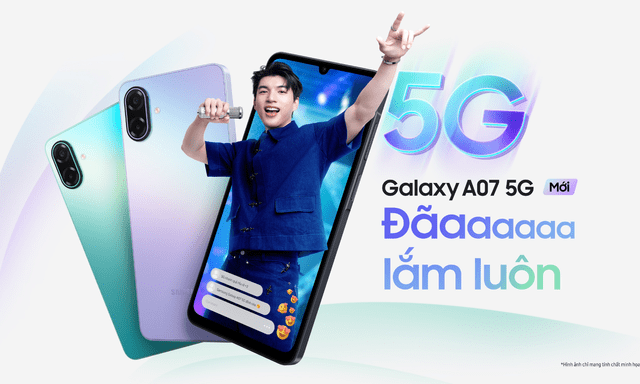 Đa nhiệm và giải trí cùng Samsung Galaxy A07 5G mới