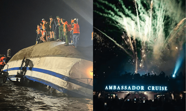 Du thuyền từng bị chỉ trích vì bắn pháo hoa đêm xảy ra vụ chìm tàu Vịnh Xanh có động thái bất ngờ