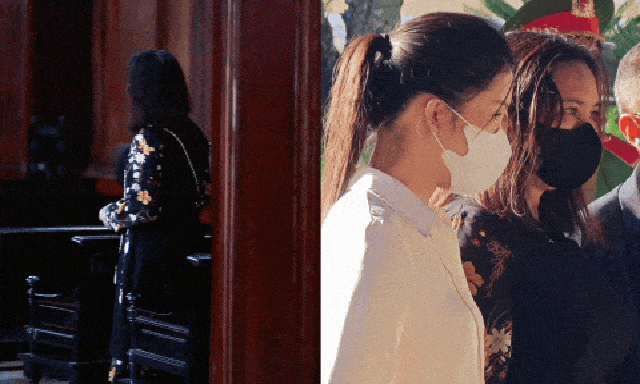 Mẹ Thuỳ Tiên ngồi lặng lẽ chờ phiên toà xét xử