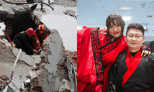 Được cứu sống khỏi đống đổ nát của trận động đất, 17 năm sau, cô bé năm nào bước vào lễ đường cùng chính người lính đã đưa mình ra ánh sáng