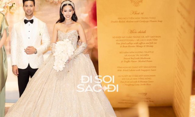 63 bàn tiệc cưới của Tiên Nguyễn gây choáng với toàn món nhà giàu