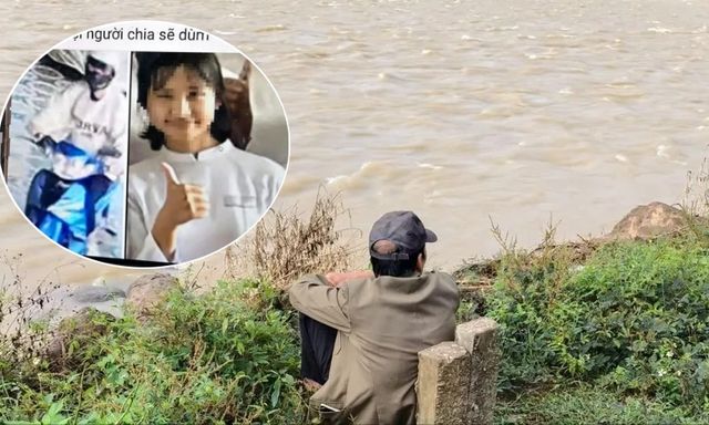 Vụ nữ sinh lớp 11 mất tích: Xót xa hình ảnh người cha thẫn thờ ngồi bên bờ sông ngóng trông tin con mỗi ngày