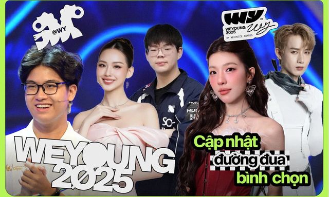 21h tối hôm nay cổng bình chọn WeYoung 2025 sẽ đóng: Cơ hội cuối cùng để vote cho người bạn thấy “quá wow”!