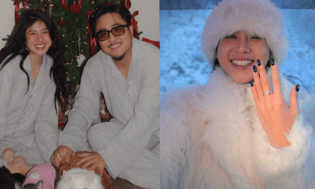 Đạo diễn Vbiz cầu hôn bạn gái ở Hàn, Hoà Minzy - Tóc Tiên cùng dàn sao chúc mừng