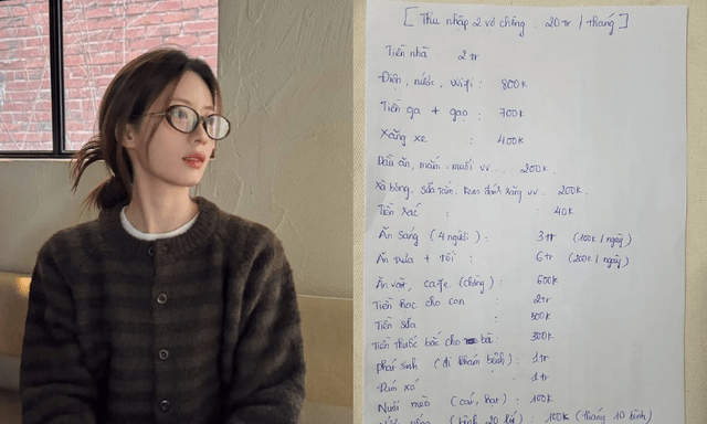Vợ chồng Hà Nội lương 20 triệu, ăn hết hơn 10 triệu: Nhìn bảng chi tiêu “đến chán”!