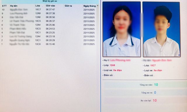 Trường cấp 3 ở Hải Phòng tuyên dương TOP 10 học sinh đến trường SỚM NHẤT theo camera AI