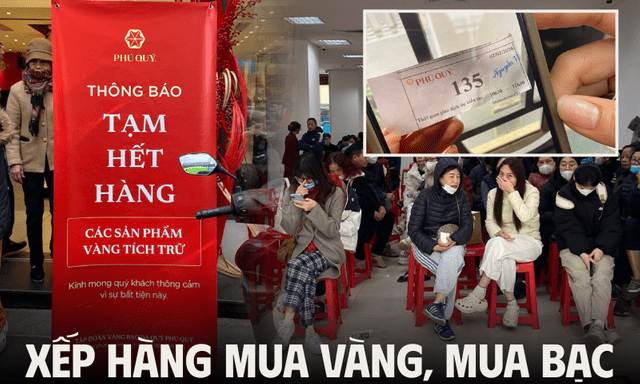 Người mua vàng, mua bạc hôm nay: Xếp hàng từ 3h sáng đến gần 11h trưa mới đến lượt, đi lúc 6-7h thì xác định về tay không