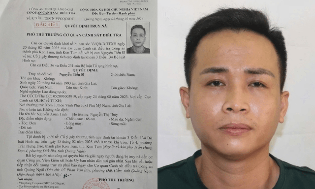 Truy nã Nguyễn Tiến Sĩ: Người dân phát hiện, liên hệ ngay số điện thoại này