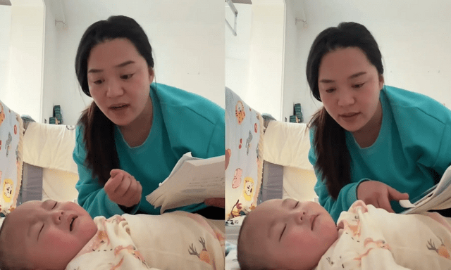 Người mẹ trẻ dùng sách Toán để dỗ con ngủ: Thu hút hơn 400.000 lượt thích nhưng không hoàn toàn ủng hộ