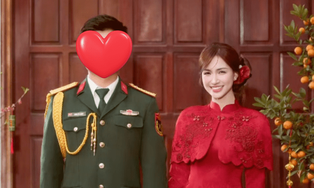 Hòa Minzy công khai ra mắt bạn trai mặc quân phục, đã được gia đình đồng ý