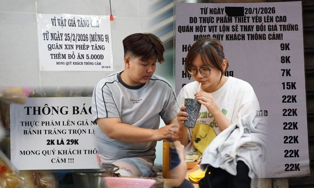 Sau 3 năm giữ giá, quán quen dán bảng tăng 2.000: 