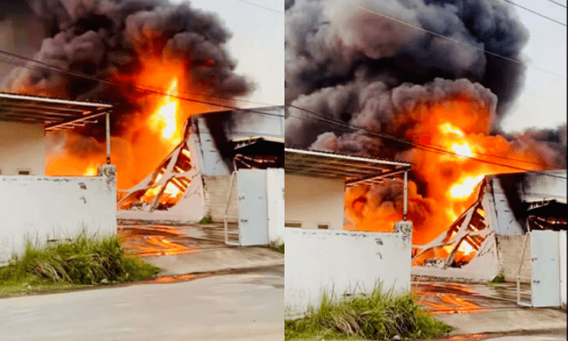 Cháy lớn kèm chuỗi tiếng nổ tại nhà kho TP.HCM, cột khói khổng lồ cao hàng chục mét
