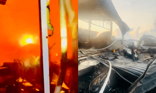 Cháy dãy nhà ven sông Cà Mau, 13 căn nhà bị thiêu rụi