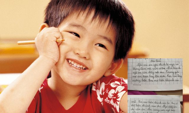 Học sinh tiểu học viết văn về 