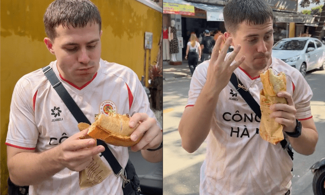 Không ngờ tới điều mà khách Tây này làm với bánh mì Việt