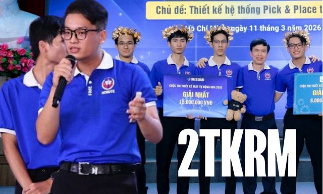 Gặp nhóm 5 chàng trai giành giải Nhất tại cuộc thi Thiết kế Máy tự động hóa 2026: 48 giờ không ngủ và 6 tuần bứt tốc