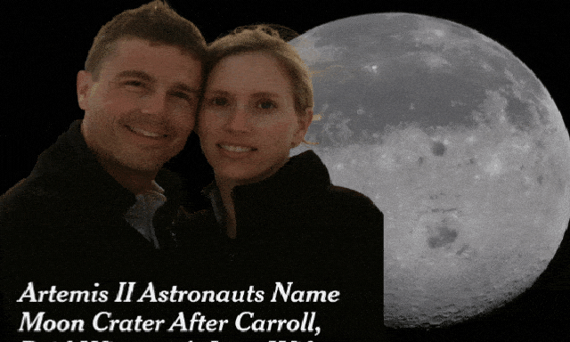 Miệng núi lửa trên Mặt Trăng được đề xuất đặt theo tên vợ quá cố của chỉ huy Artemis II: Khoảnh khắc vỡ òa cảm xúc!