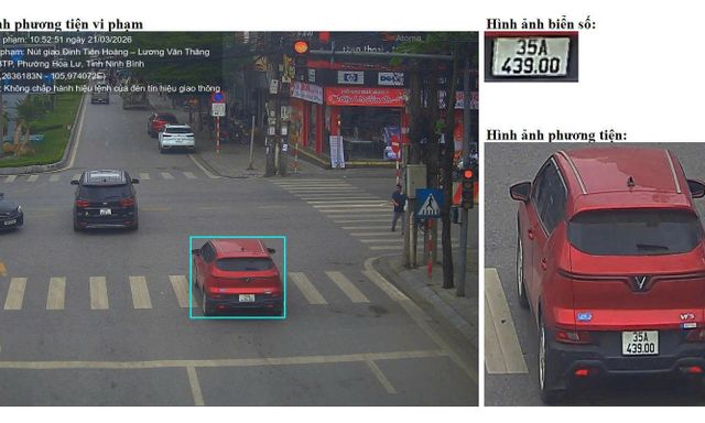 665 chủ xe ô tô có biển số sau nhanh chóng nộp phạt nguội theo Nghị định 168