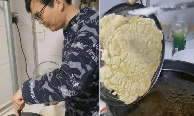 Tự làm bánh bao cho con, người cha bị chê 