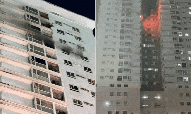 Cháy dữ dội căn hộ tầng 16 chung cư tại TP.HCM, cư dân hốt hoảng tháo chạy