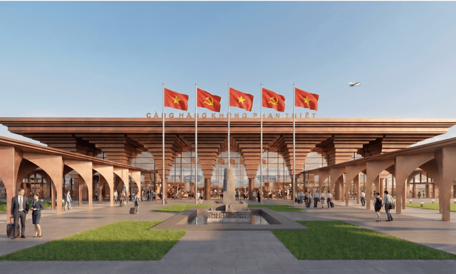 Khởi công sân bay Phan Thiết 3.900 tỷ đồng, ấn tượng với thiết kế mái vòm 13 tầng