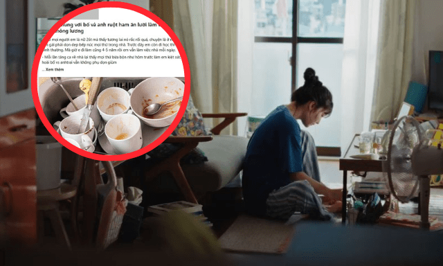Đi làm lương 25 triệu không đủ thuê giúp việc nhưng quá mệt vì sống chung với bố với anh trai siêu lười 