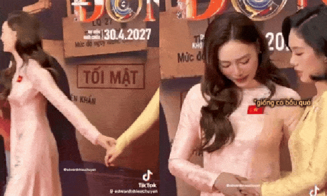 Ninh Dương Lan Ngọc không cho Trâm Anh đặt tay lên bụng