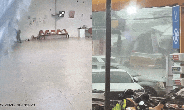 Kinh hoàng giông lốc ở Đắk Lắk: Tiệm vàng bị thổi bay hai tủ kính, chủ tiệm mất trắng cả tỷ đồng