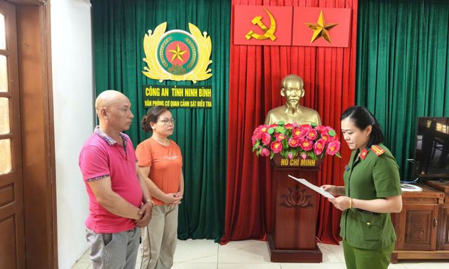 Ra lệnh bắt tạm giam 2 vợ chồng Bùi Xuân Hồng và Lưu Thị Cúc