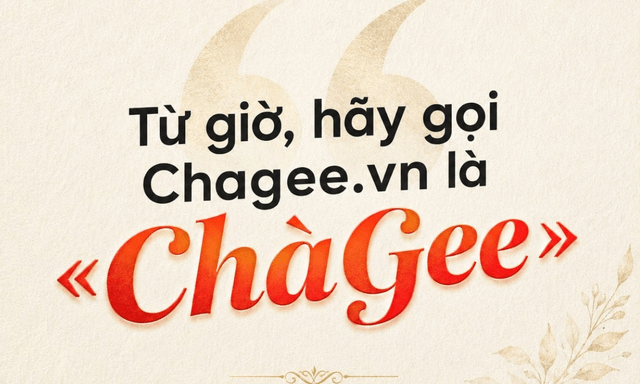 Từ 15/5/2026 tên miền Chagee.vn chính thức đọc là ChàGee 