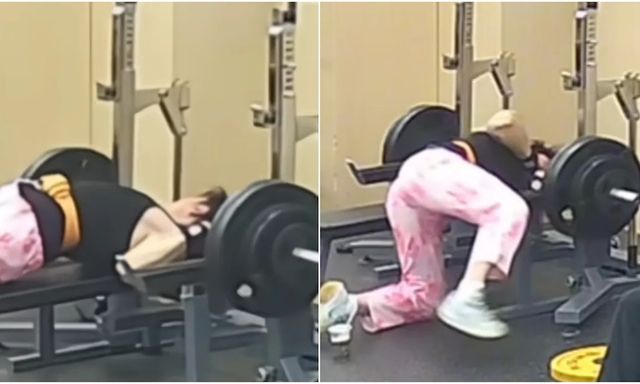 Thót tim khoảnh khắc người đàn ông bị thanh tạ nặng 145kg đè cổ trong lúc tập gym