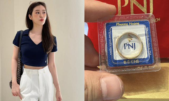 Vàng giảm còn 14,38 triệu 1 chỉ: Ai buồn thì buồn, tôi vui vì tháng này mua được nửa chỉ!
