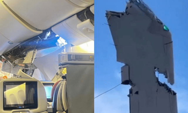 Boeing 777 chở 267 người đâm toác cột radar, hiện trường tan hoang 