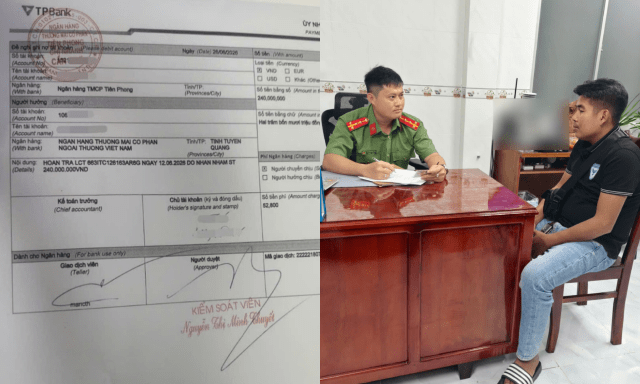 Chuyển khoản thành công 240 triệu đồng từ ngân hàng Vietcombank sang TPbank: Công an vào cuộc, mời người phụ nữ ở Tuyên Quang lên làm việc