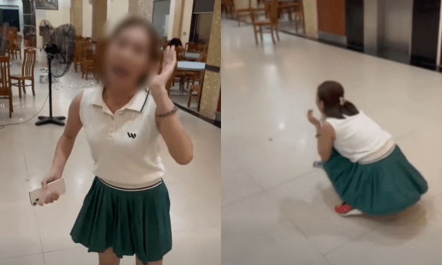 Xôn xao clip người phụ nữ ở khách sạn Hải Tiến 