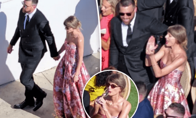 Taylor Swift và ông xã cầu thủ lần đầu lộ diện sau 