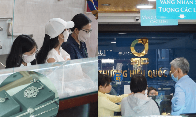 Người dân đổ về SJC sau thông báo mới nhất, điểm giao dịch 420 Nguyễn Thị Minh Khai tại TP.HCM đông kín khách từ sáng đến chiều