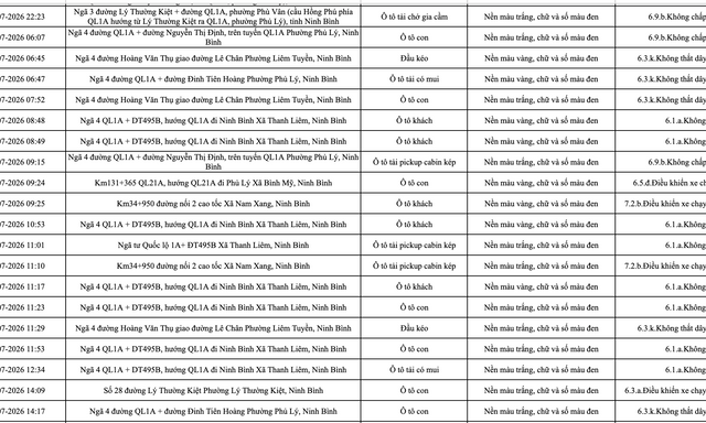 363 chủ phương tiện vi phạm mang biển số sau nhanh chóng nộp phạt nguội theo Nghị định 168