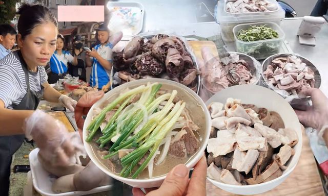 Hàng triệu người nghiện xem cô Thanh bán lòng ở Bắc Ninh: Ai mua 10.000 đồng cũng bán, thái không kịp phải xin khách tự làm