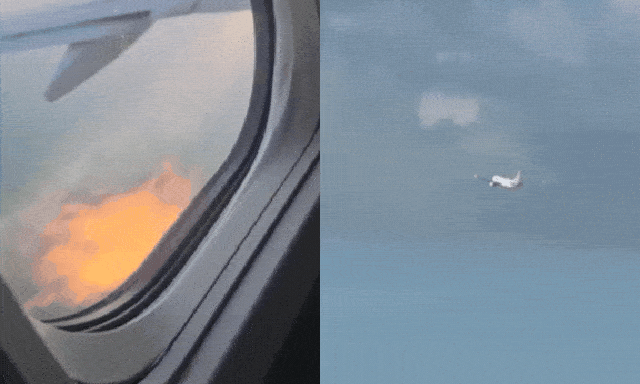Máy bay Boeing 737 phát lửa ở động cơ nghi do va phải chim, phi công lập tức phát tín hiệu khẩn cấp