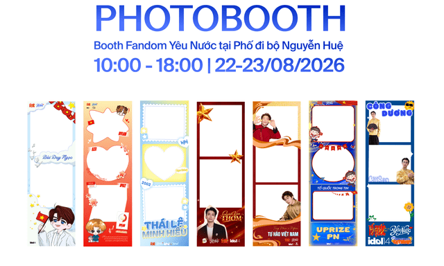 Ngay ngày mai, đến Phố đi bộ Nguyễn Huệ, TP.HCM để trải nghiệm booth Fandom Yêu Nước!