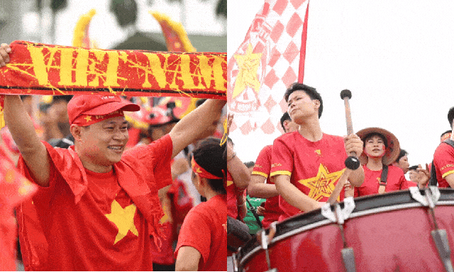 Mỹ Đình sục sôi trước giờ bóng lăn, Việt Nam đang rất gần chức vô địch rồii!