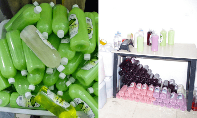 Công an ập vào kiểm tra, thu giữ 67 can và 453 chai dung dịch màu xanh, đỏ: Lời khai bất ngờ của nữ chủ shop Vũ Thị Xuân Trà SN 2001