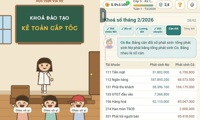 Dân mạng rủ nhau chơi game kế toán: Đi làm chưa đủ đau đầu, về nhà điên cuồng học nguyên lý kế toán, tính sổ sách,..