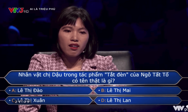 Tên thật của Chị Dậu là gì? Câu hỏi trong Ai Là Triệu Phú khiến người chơi suýt mất tất cả 