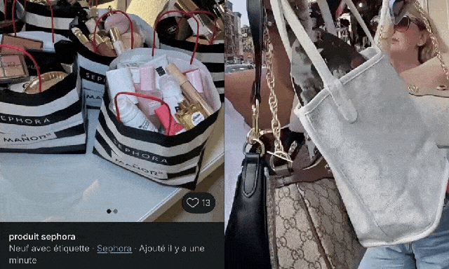 Túi hiệu Louis Vuitton, Hermès... ngập tràn, mỹ phẩm high-end gói theo 