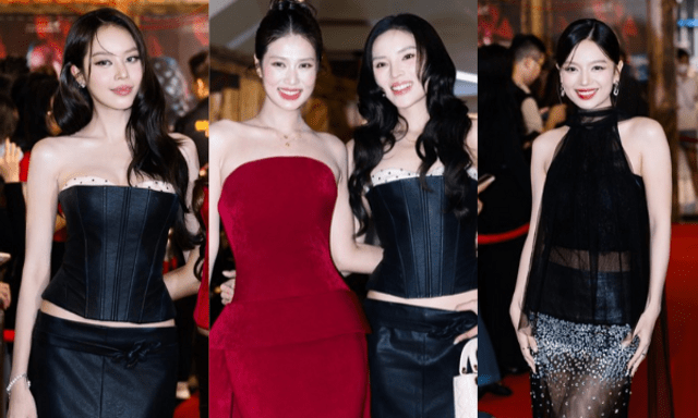 Thảm đỏ HOT nhất hôm nay: Kỳ Duyên - Thiên Ân phát đường ngọt lịm, Hạ Anh - Thanh Thủy đẹp lóa cả mắt